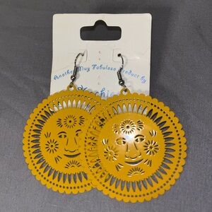 Xochico Aztec Sun Earrings